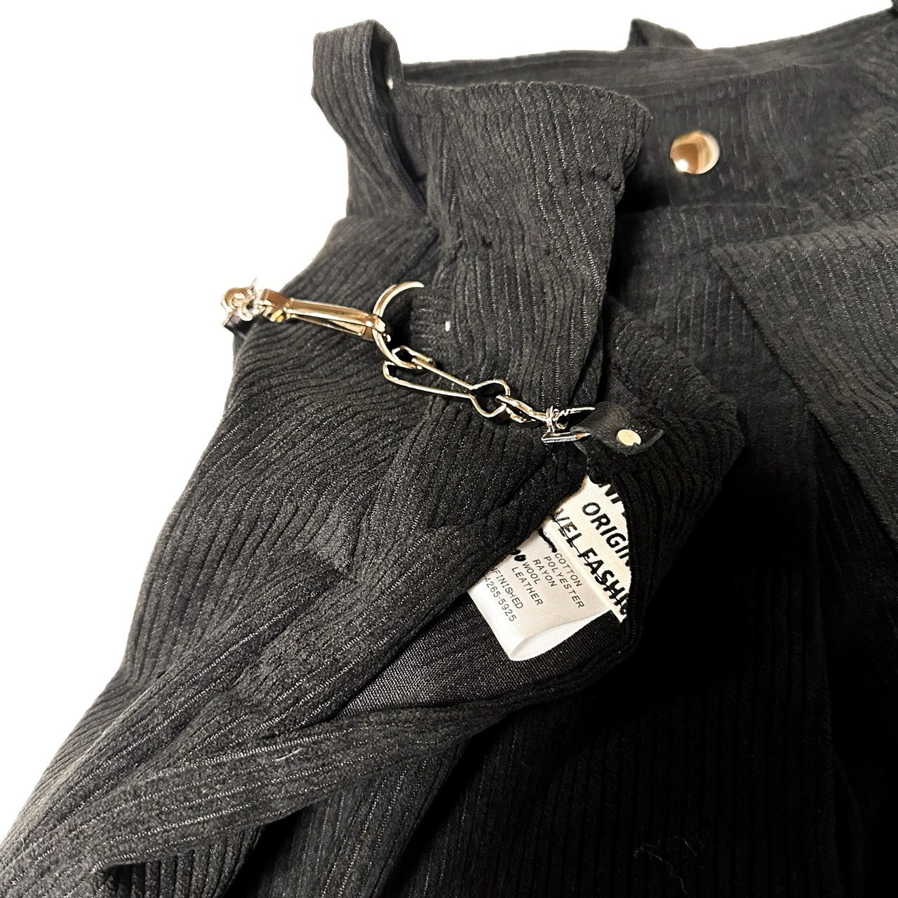 UNFINISHEDボンテージパンツバムフラップスカート24099