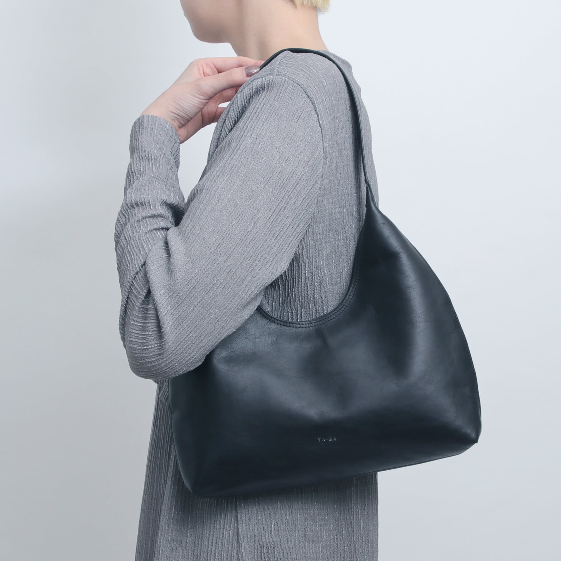 real leather round design one handle bag [wam3] / Y2401FRB27