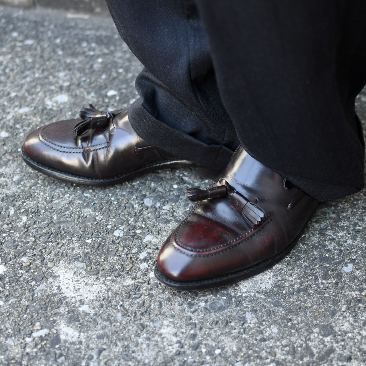 Johnston & Murphy brown tassel loafer