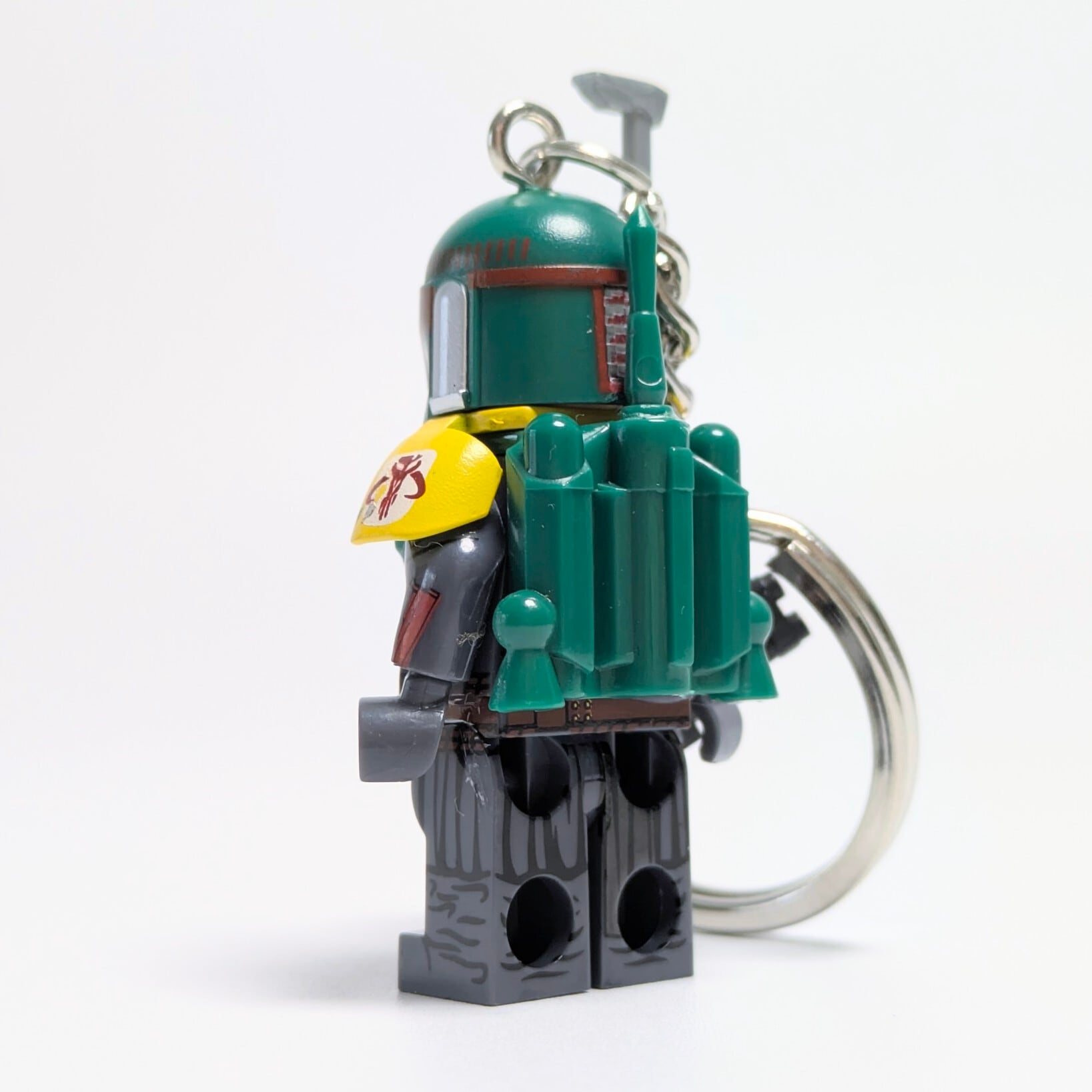 ★ブロックフィギュアキーホルダー★【 STARWARS ( スター・ウォーズ ) / ボバ・フェット/The Book of Boba Fett 】Boba Fett ( ボバ・フェット ) 〚アメリカン雑貨 アメトイ〛