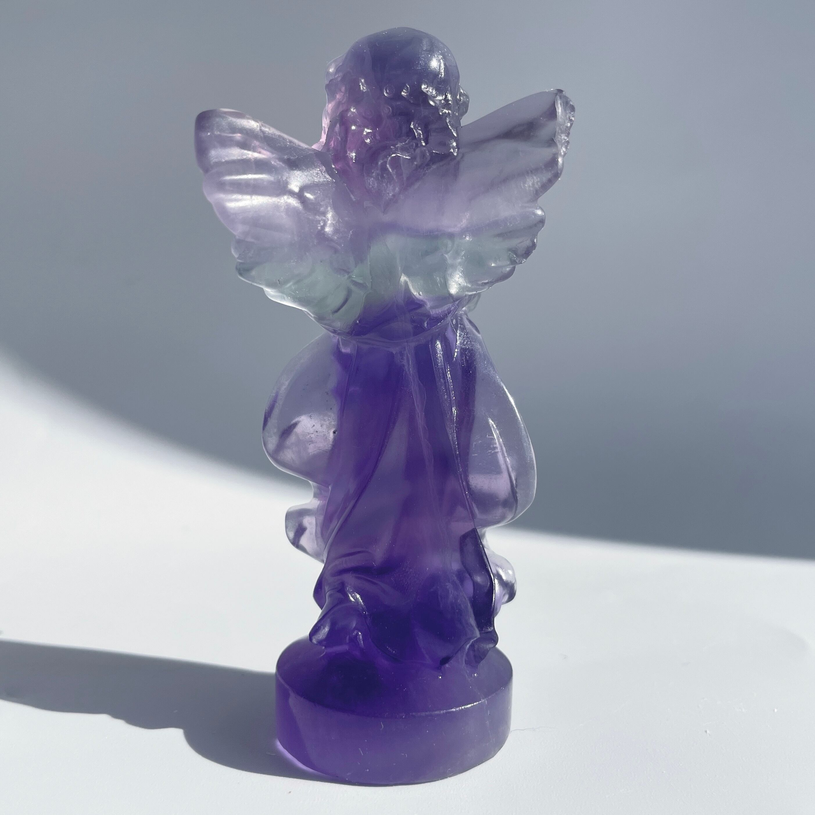 ブルーパープルフローライトのスイートエンジェル31◇ Fluorite Angel