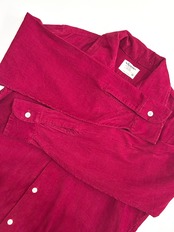 70s ARROW CORDUROY OPEN COLLAR SHIRT Size M