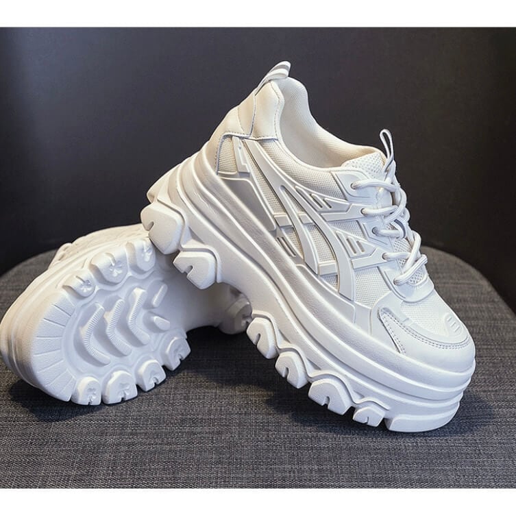 韓国風プラットフォームボリュームソールスニーカー9cm全2色 | 厚底