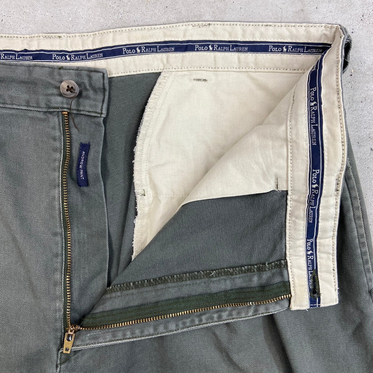 Vintage】90s ポロバイラルフローレン 2タックワイドチノ 36×30 Ralph