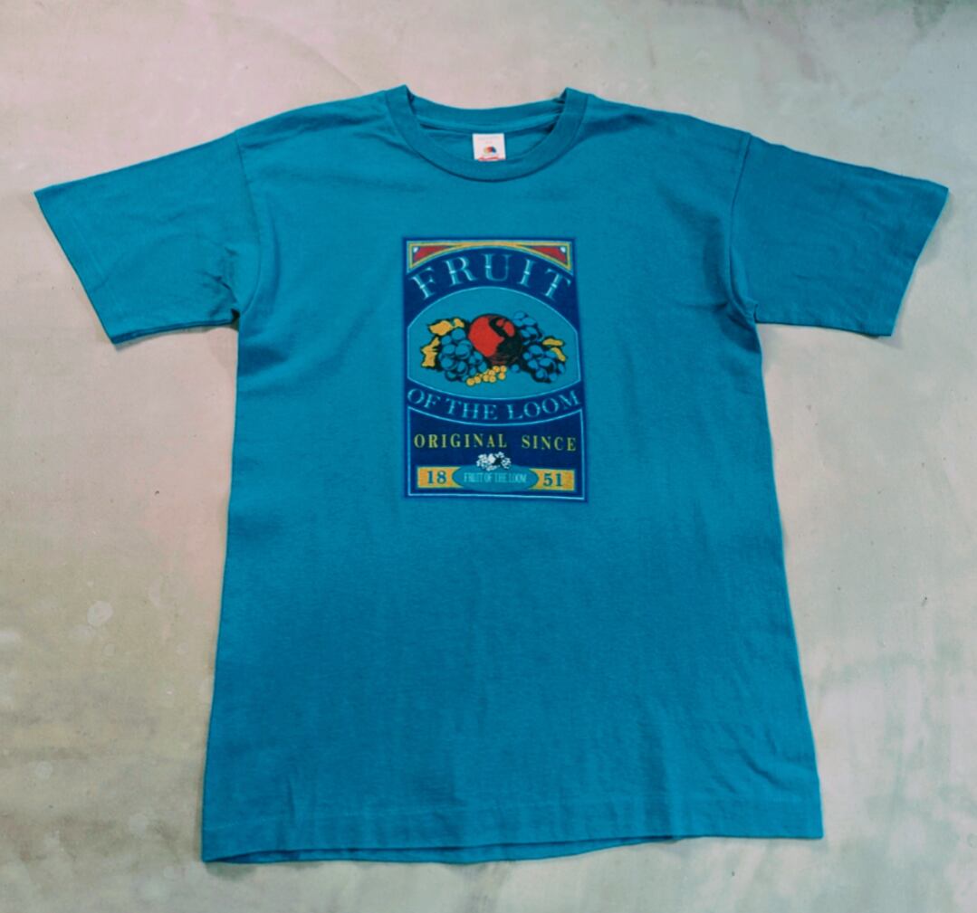 90s fruits of the room print tee 小岩店