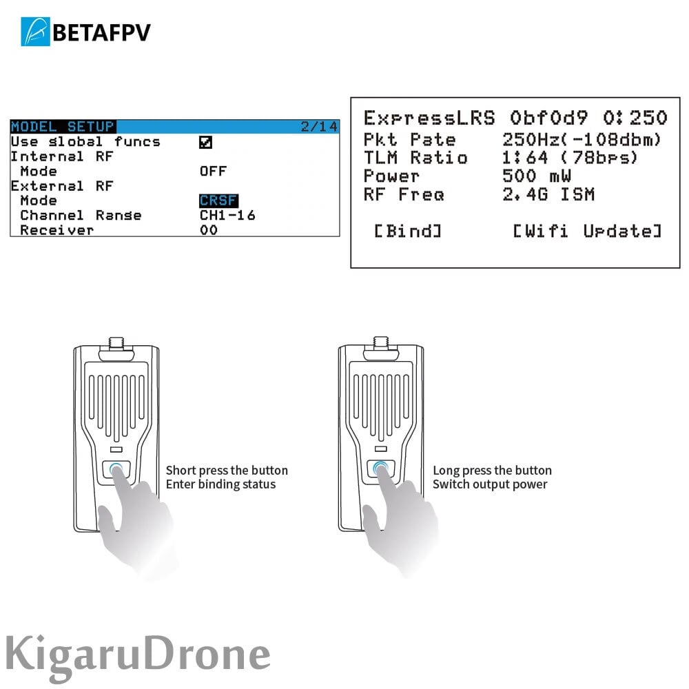 BETAFPV ELRS Nano TX 技適品 MIC 送信モジュール