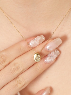 316L hawaiian elliptic necklace  #n17 ☆