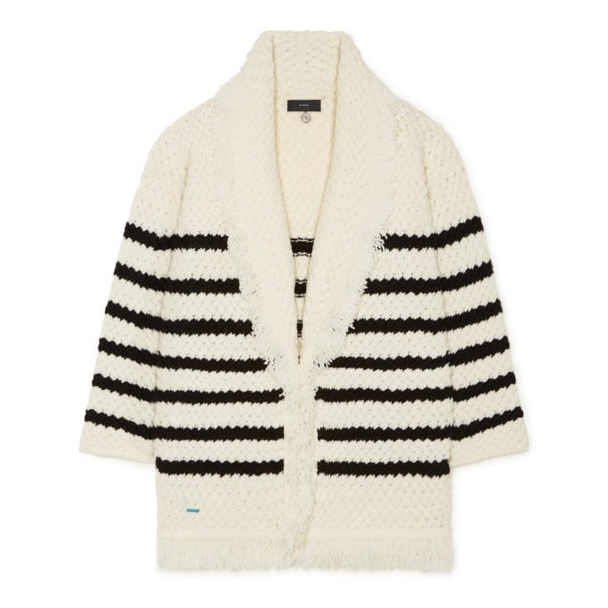 ALANUI THE MARINER CARDIGAN CHALK BLACK