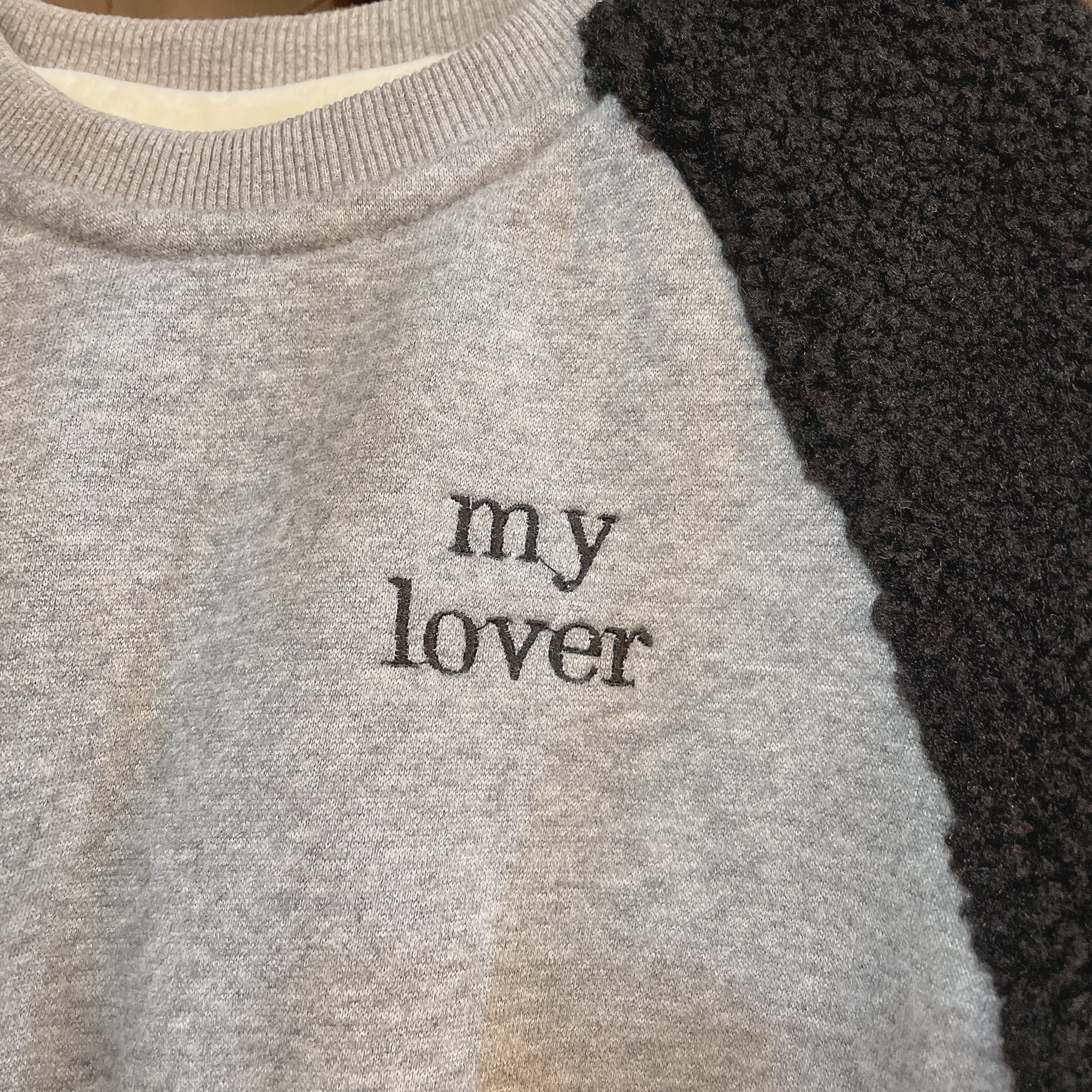 2color 裏起毛my loverカバーオール