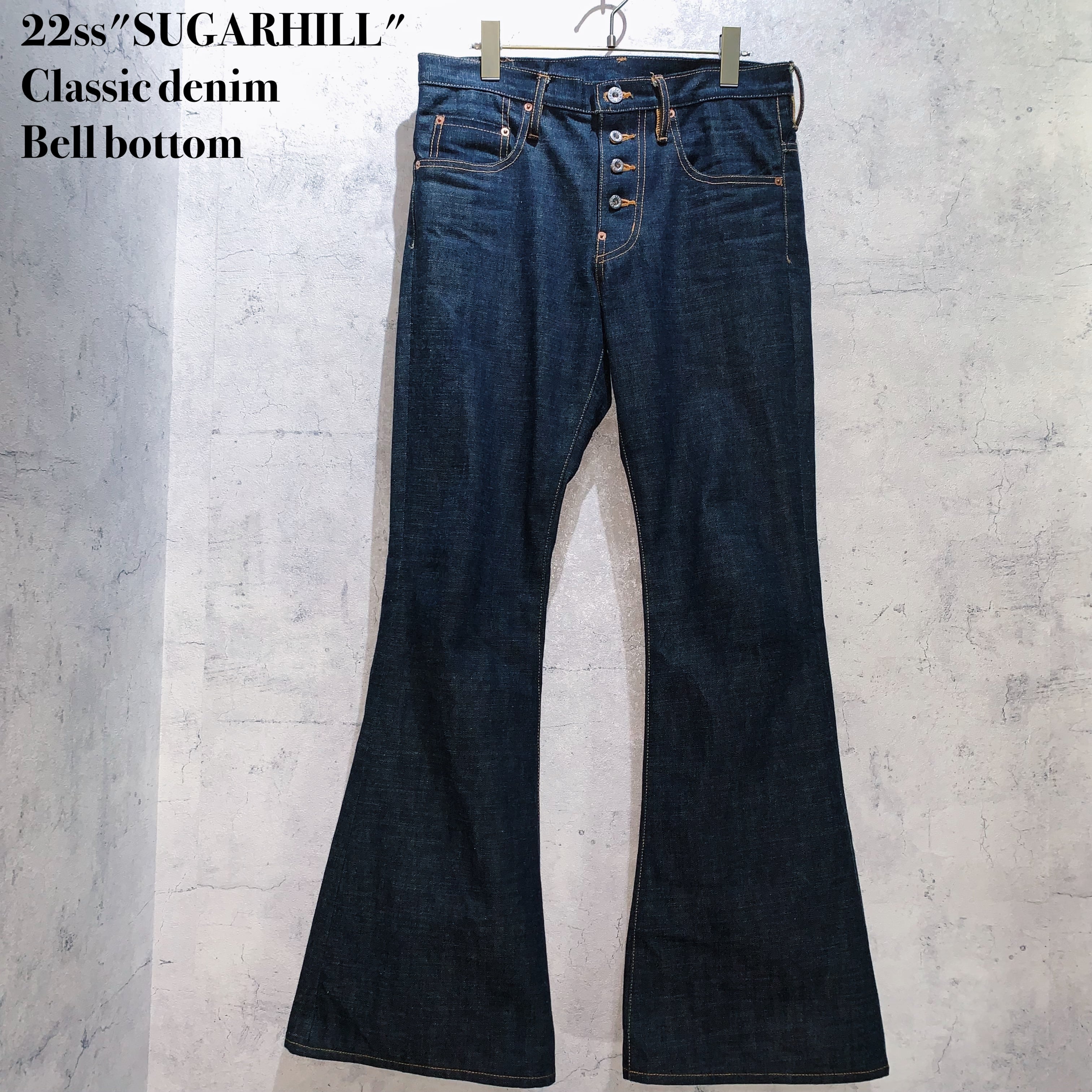 22ss ” SUGARHILL ” Faded Bell Botom（SUGARHILL [ FADE DOUBLE KNEE 