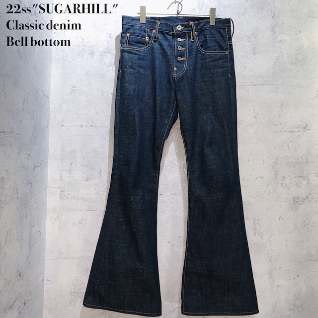 22ss"SUGARHILL"Classic denim Bell bottom