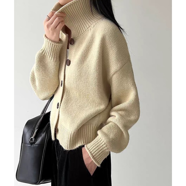 カラーニットカーディガン　0280