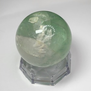 m03.メロンクリームソーダ色✩プチエンジェルフェザー♪ミントグリーンフローライトスフィア