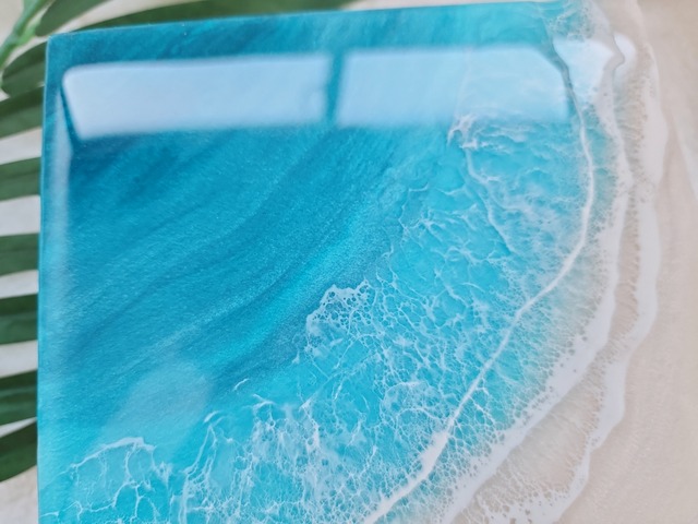 156.オーシャンレジンアート 3wave