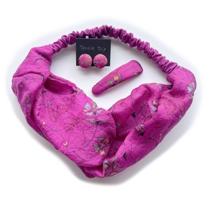 Indian silk hair band set-2