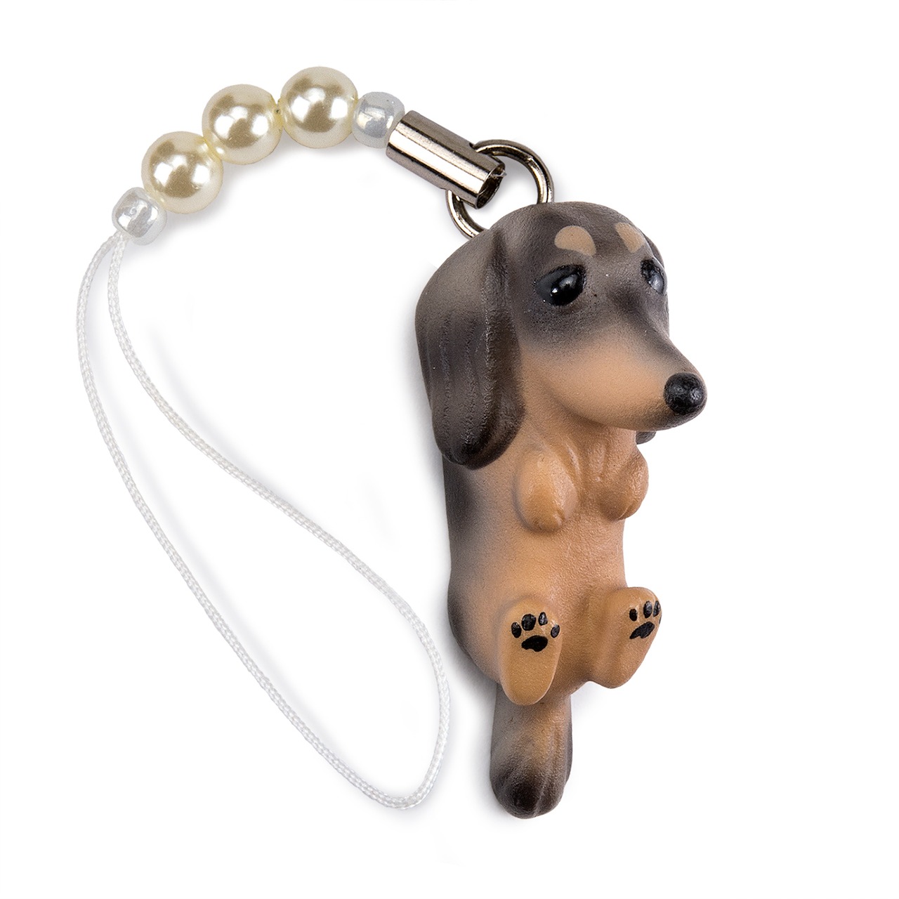 Dog 92 Dachshund ダックス ダップル ビーズ ストラップ DN-3004