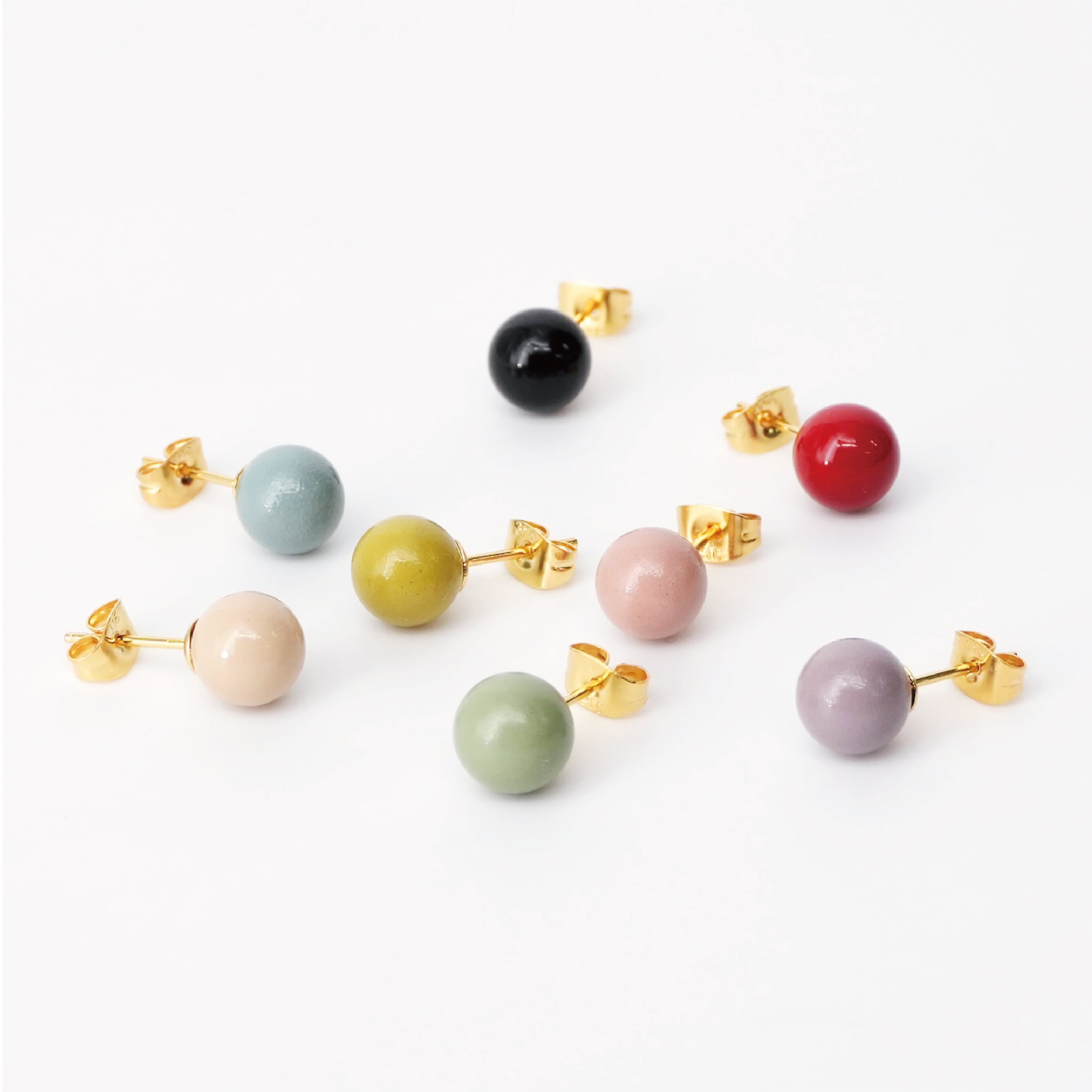URUSHI Pearl ピアス・イヤリング（漆珠8mm） | 身につける伝統工芸