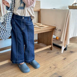 【BABY&KID】春新作韓国風ヴァンテージワイドレッグパンツ