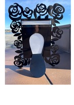 Arti e Mestieri フォトフレーム（ブラック）小 ブラック 薔薇 花 バラ 216-02