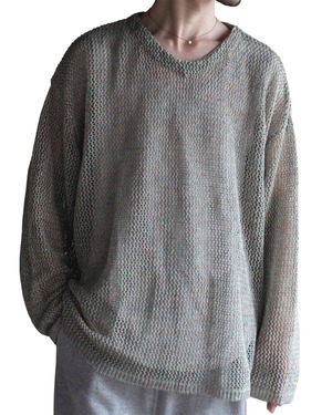 RL 【LINEN MESH KNIT / GREEN MIX】