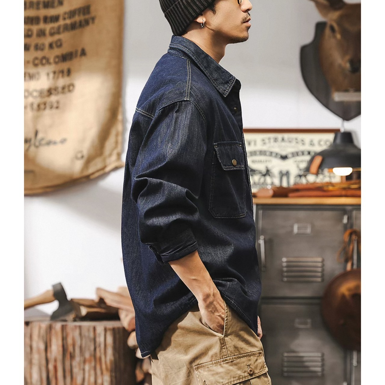 Heritage denim overshirt 1267 - 3