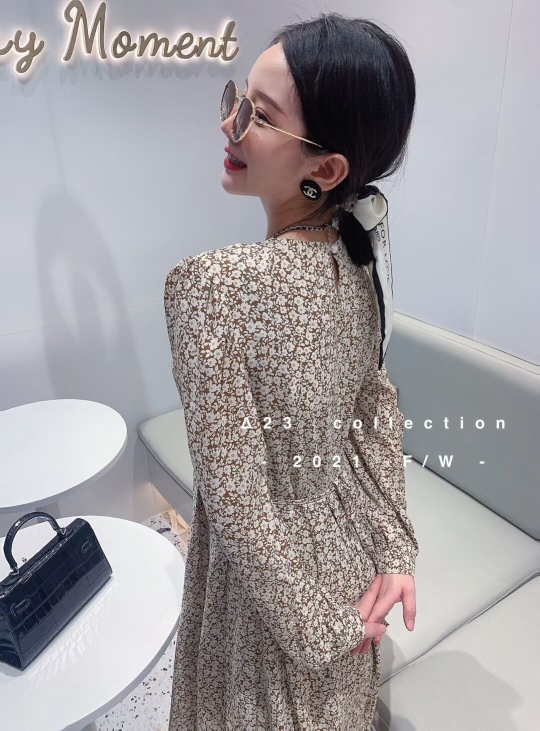 小花柄ワンピース　AJ33172-4022