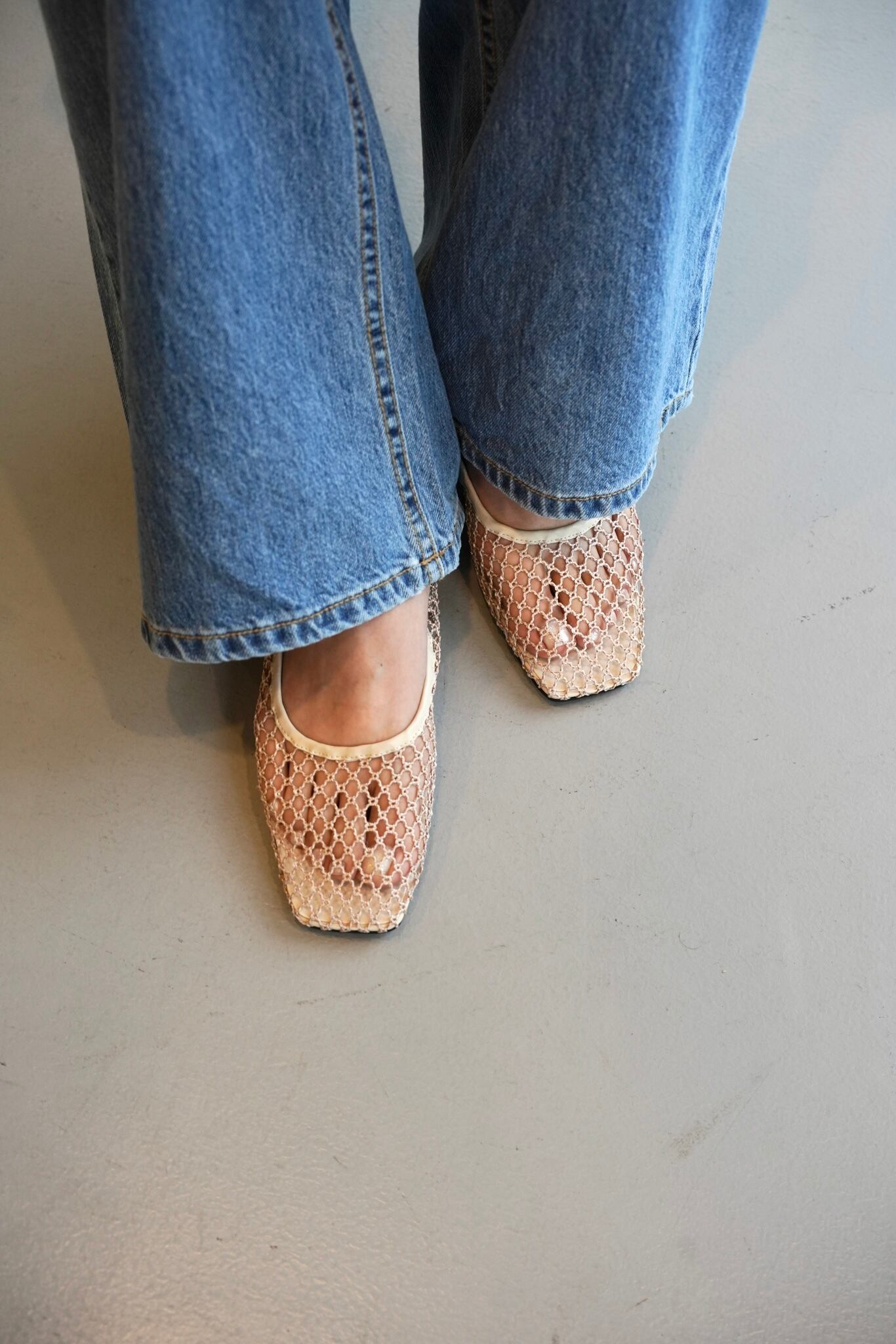 MAISON EUREKA/CHUNKY SQUARE TOEPAMPSパンプス square toe mesh pumps