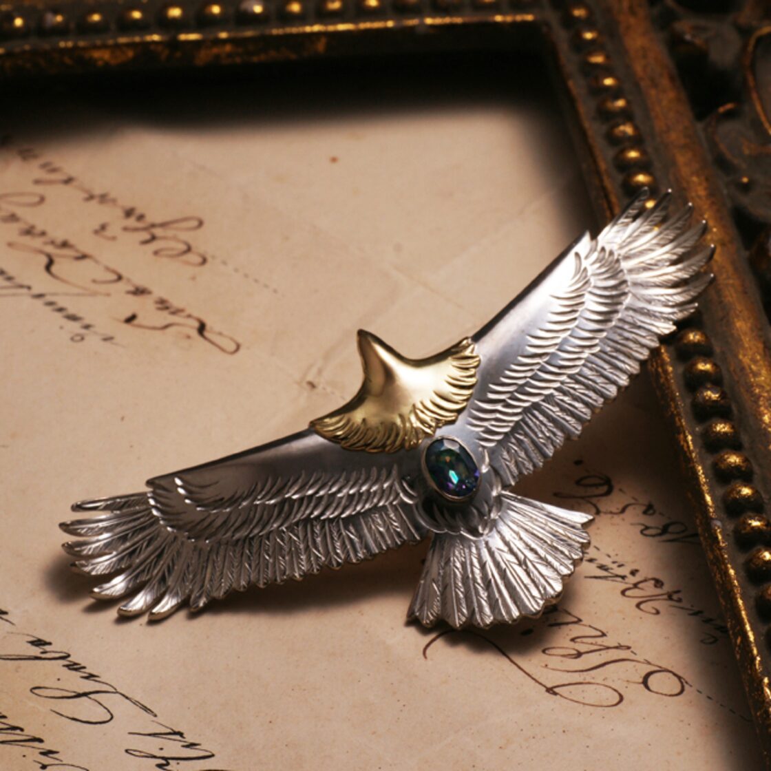 鷲見太郎 Pendant ペンダント】イーグルペンダント/K18イエロー 