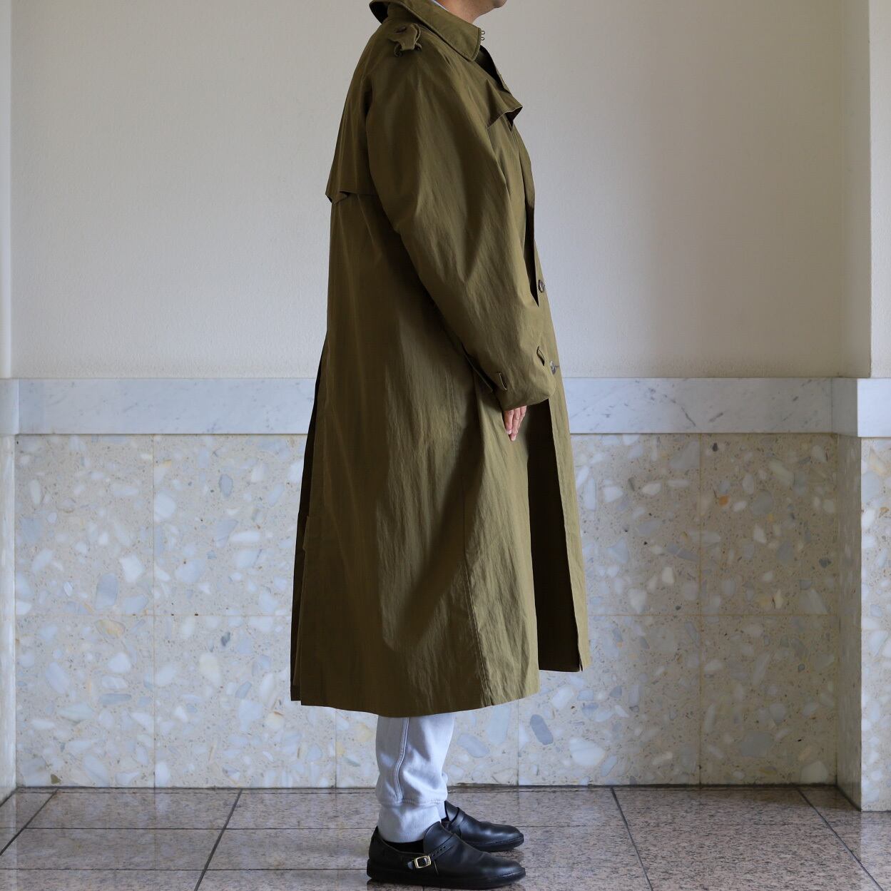 極美品】Ralph Lauren Single Raglan sleeves trench coat ／ラルフ