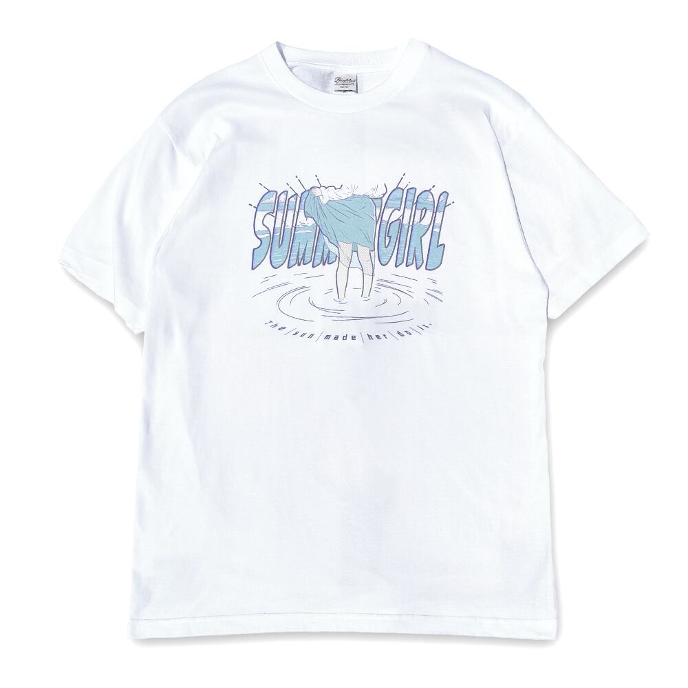 SUMMER GIRL サマーガール Tシャツ 半袖 ユニセックス レディース メンズ イラスト 夏