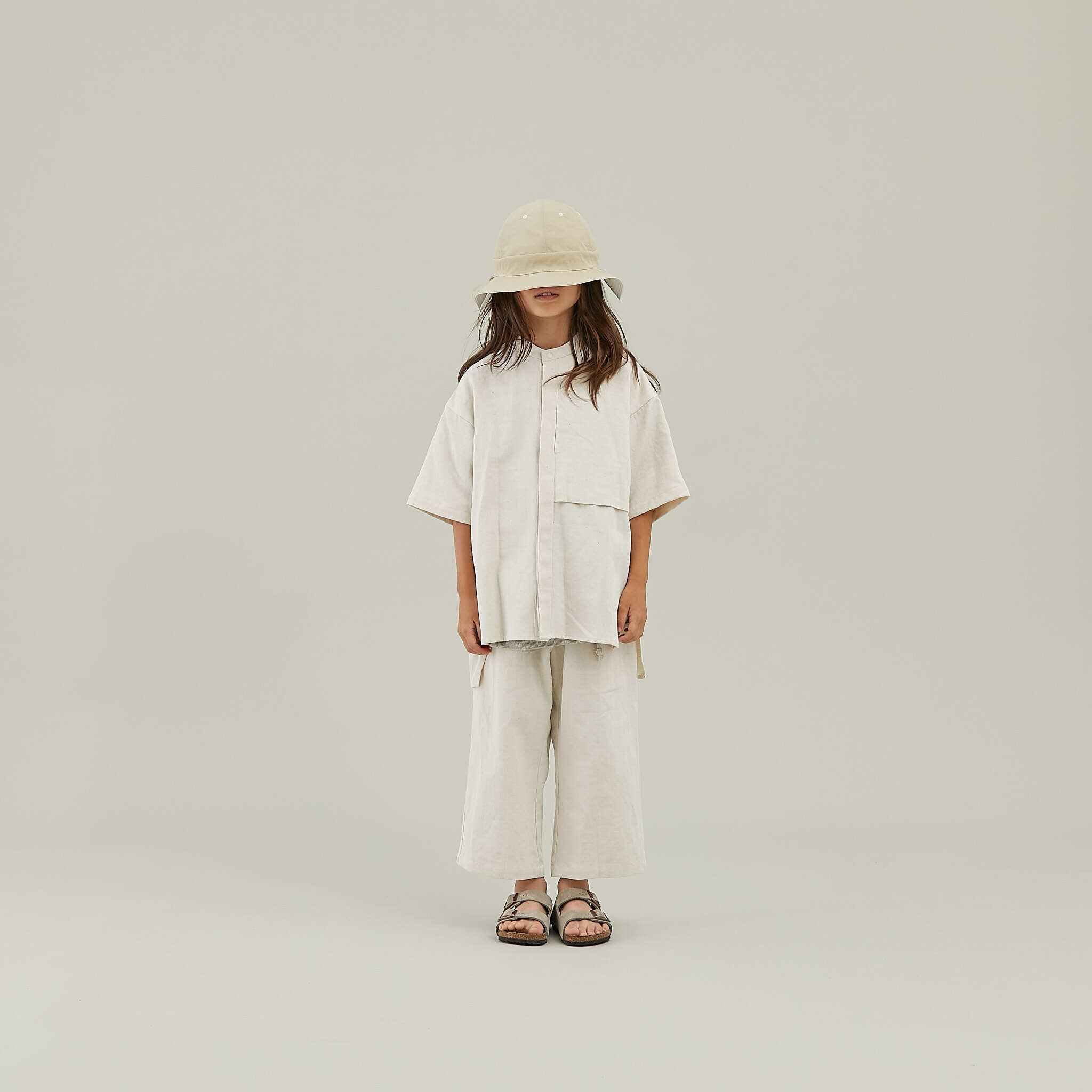 〈 MOUN TEN. 25SS 〉 c/hemp S/S shirt / ecru