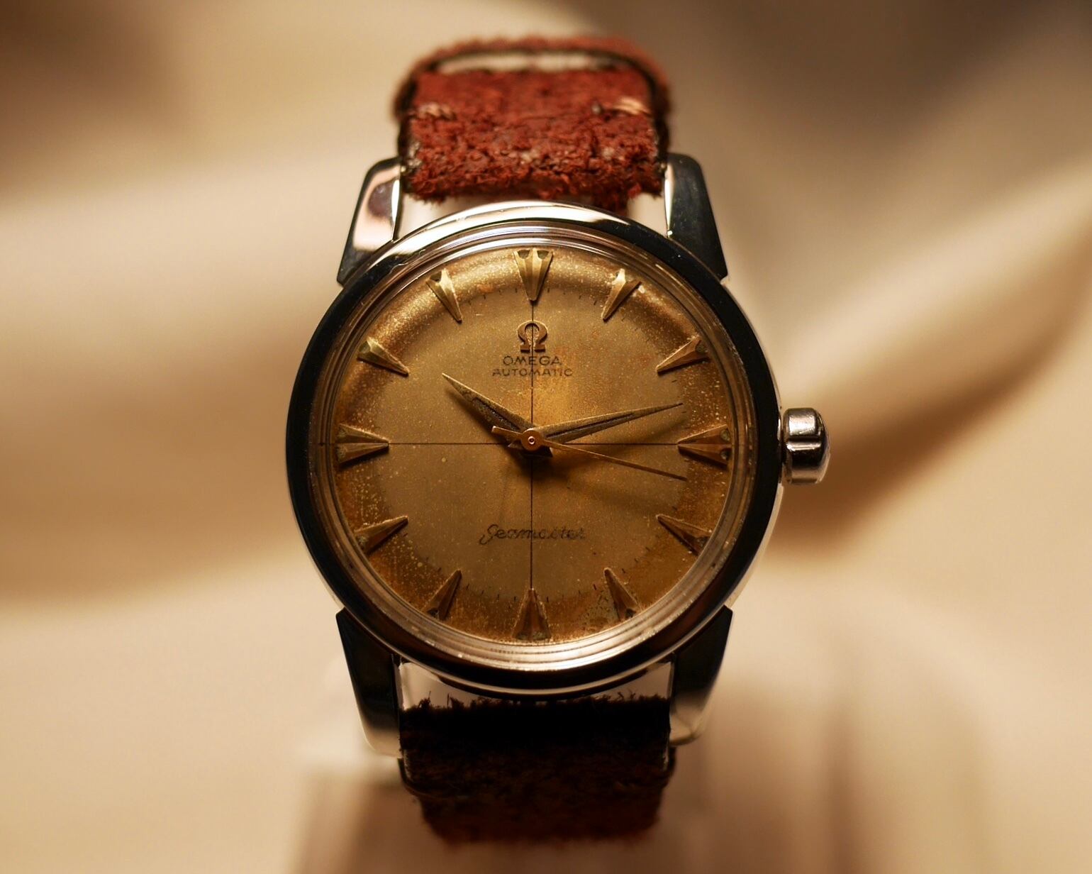 OMEGA】 1950s シーマスター 2トーン クロスライン エイジングダイヤル