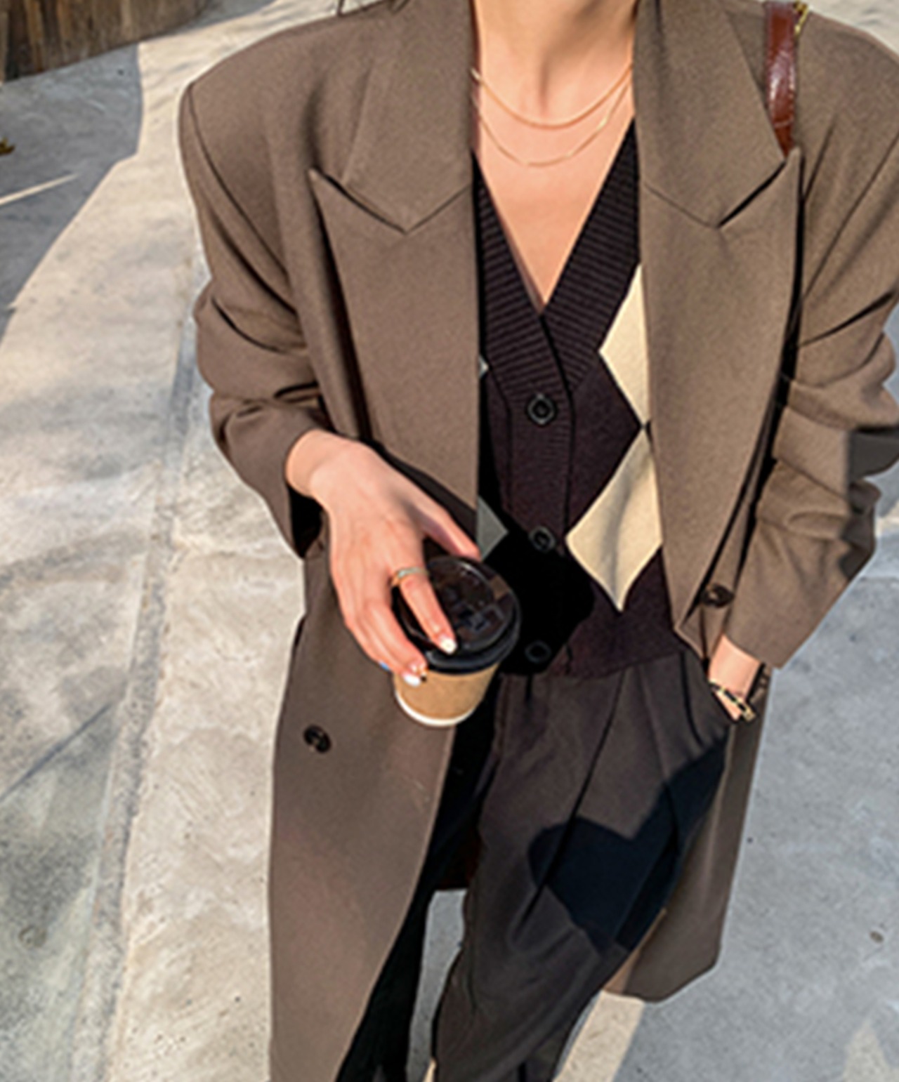 シティドレープロングコート 3color A0645 - 7