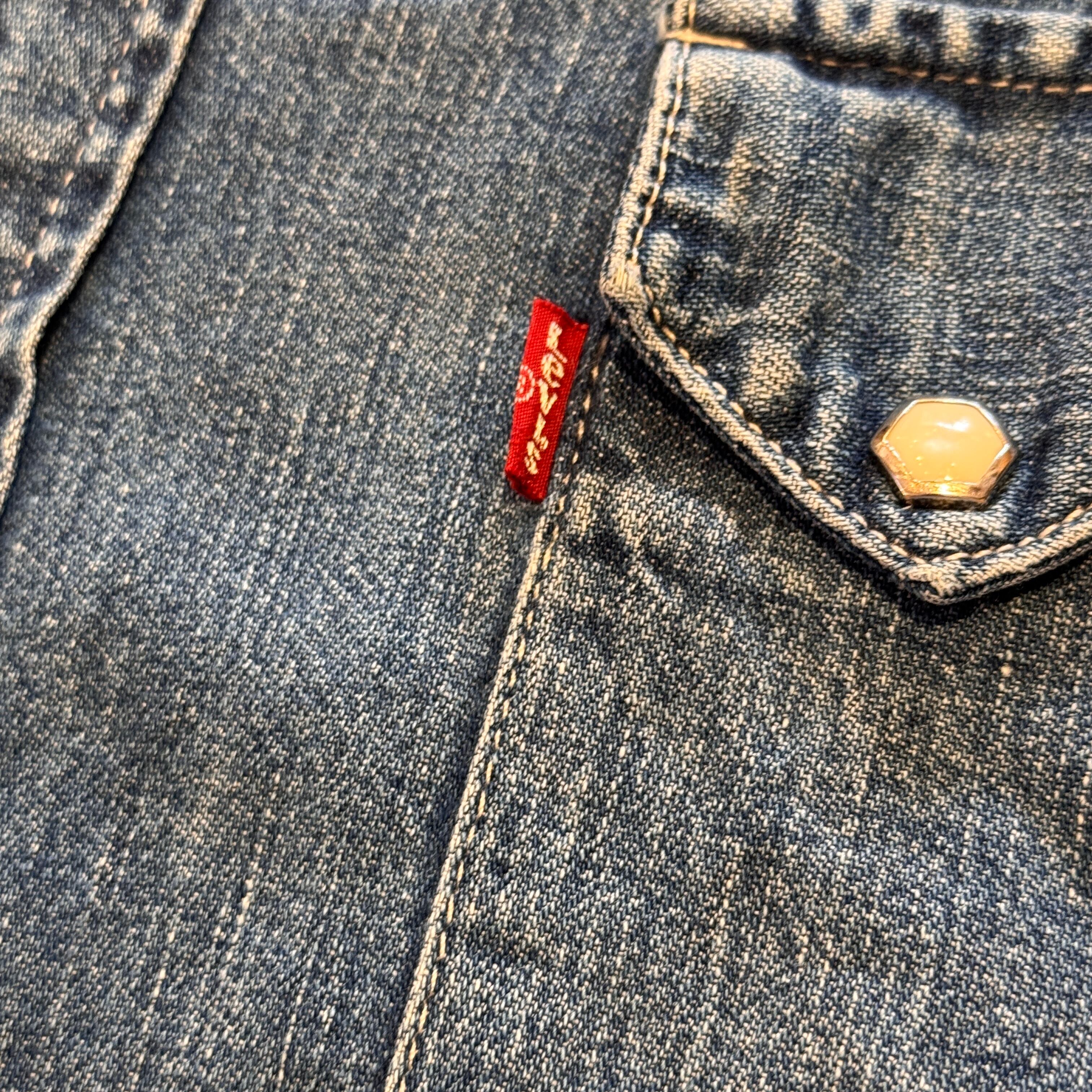 Ⓚ1990s LEVI'S DENIM WESTERN SHIRT | safarionline
