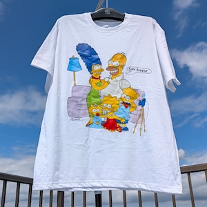 【 The Simpsons( ザ・シンプソンズ ) 】『 シンプソンファミリー 』写真撮ってもハチャメチャTシャツ(笑)〚アメリカン雑貨 アメトイ〛
