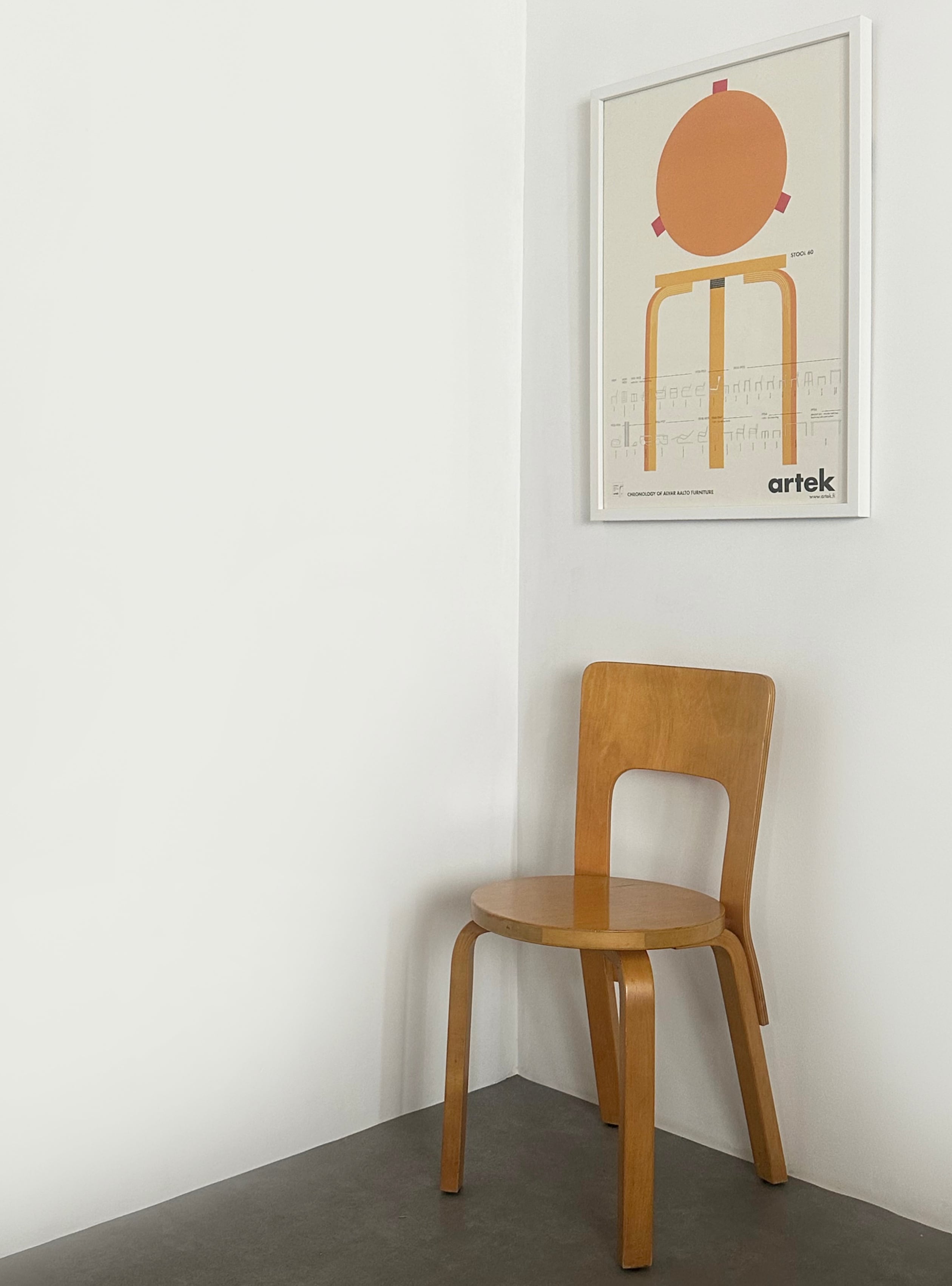 【極稀少】Artek 60周年記念ヴィンテージポスター（フレーム付き） Artek / Stool 60 70th Anniversary Poster / PO003 | situraeru