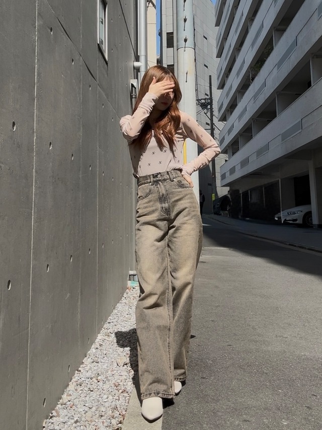 OUTLET B【TWWデニム】brown XXS/S