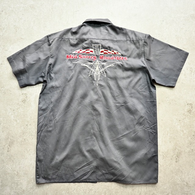 [M1413] Vintage Y2K Dickies 半袖 ワーク シャツ XL