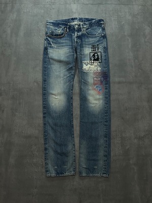 F/W2011 HYSTERIC GLAMOUR - graphic printed jeans