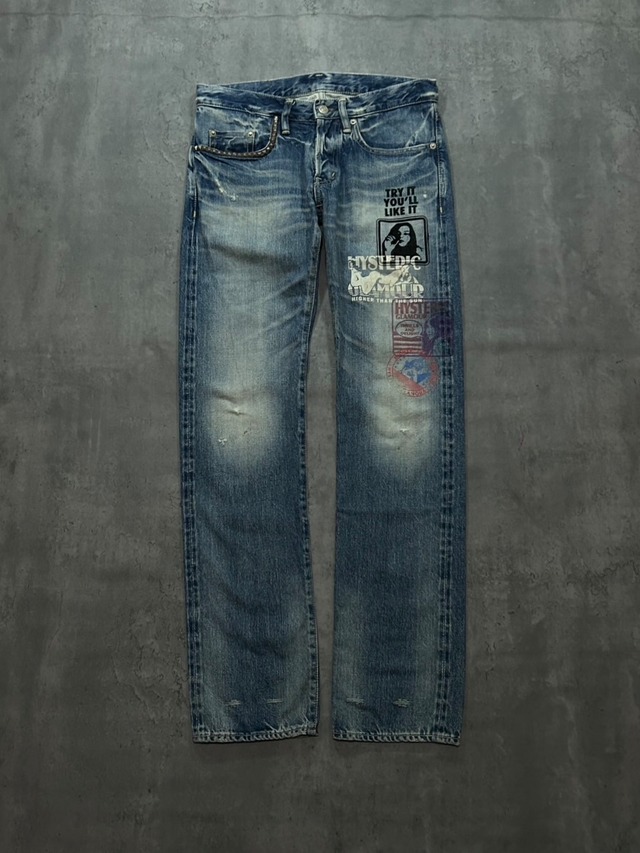 F/W2011 HYSTERIC GLAMOUR - graphic printed jeans