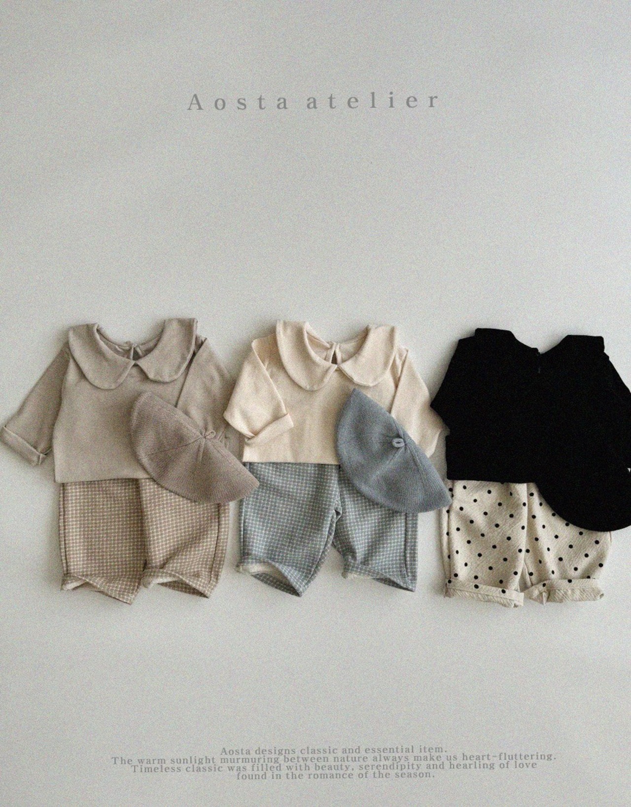 【Aosta】オータムチノパンツ 70~110cm  ブラックドット 240811 - 14
