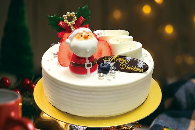 【オーキッドお渡し】クリスマスケーキ◆イチゴ生クリーム18㎝（宅配不可）