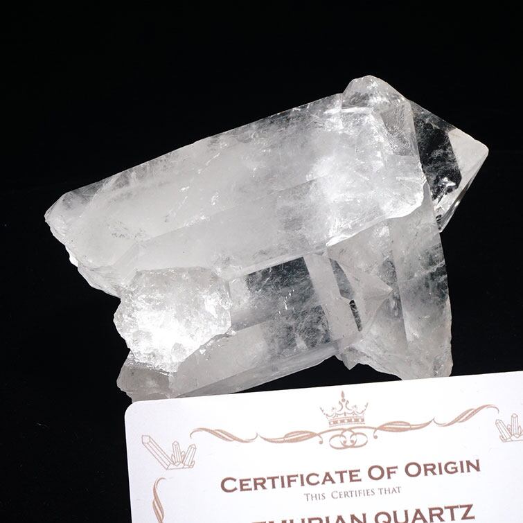 水晶 クラスター ブラジル ミナスジェライス州 コリント産 レムリアンシード 証明書付属 一点物 282-216