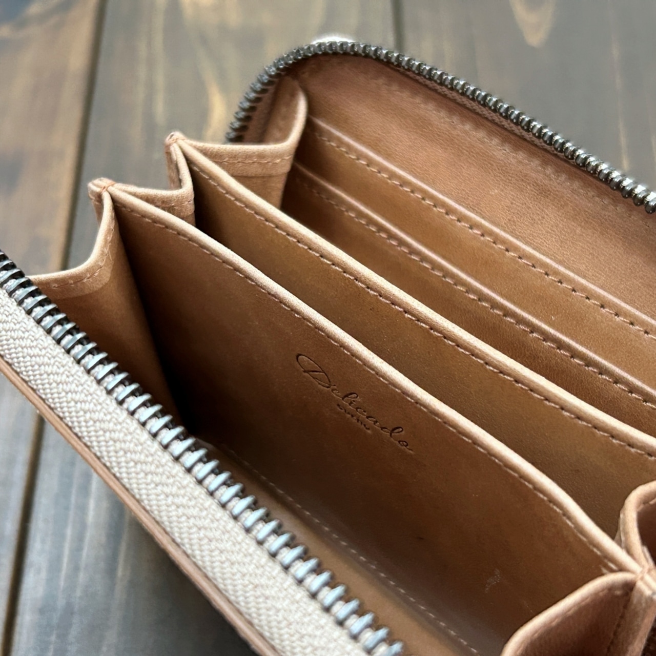 HORWEEN × レーデルオガワ ホースバット ミドルウォレット ナチュラル