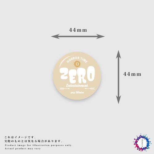 【残22個】2022冬季「ゼロ・ヌーヴォー」缶バッチ（44mm）