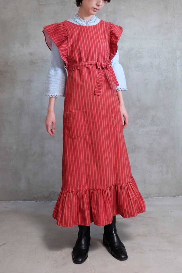 Marimekko gooseberry red apron dress