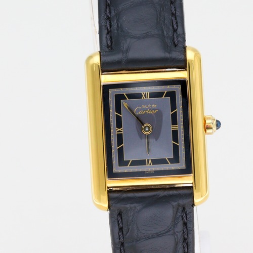 カルティエ マストタンク SM チャコールグレー文字盤