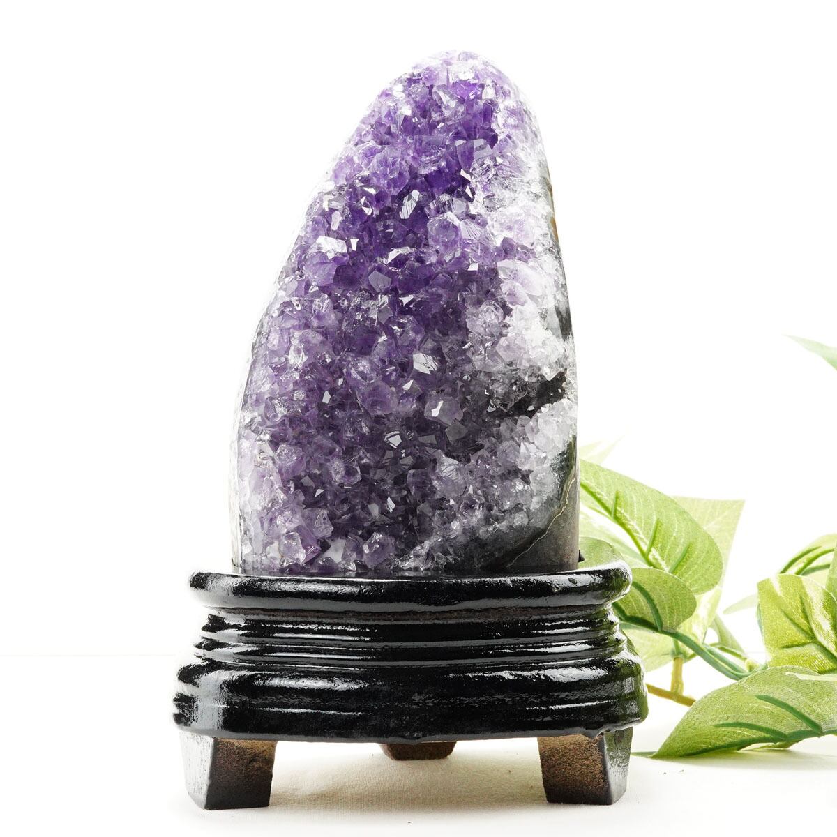 1.2Kg アメジスト クラスター ウルグアイ産 アメジスト 原石 amethyst 台座付属 一点物 182-8734