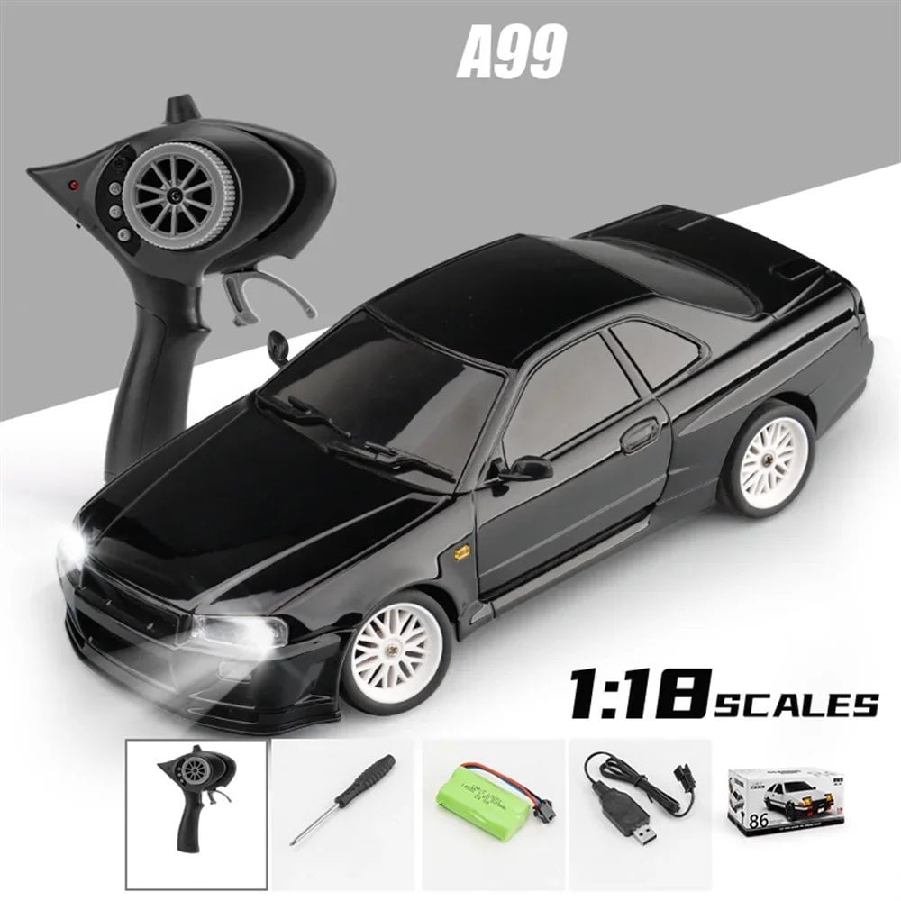 LDRC 1899/A99 RTR 1/18 2.4 グラム RWD RC カードリフト GTR R34