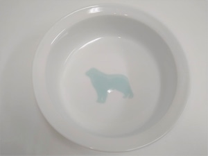 大型犬用磁器製食器 (大型犬シルエット）